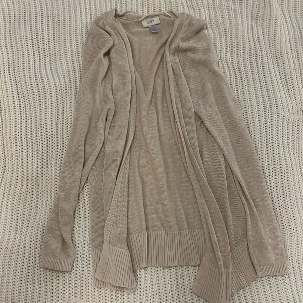 LOFT open front sweater. Size xl